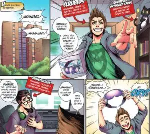 Página del cómic del youtuber El Rubius "Virtual Hero"