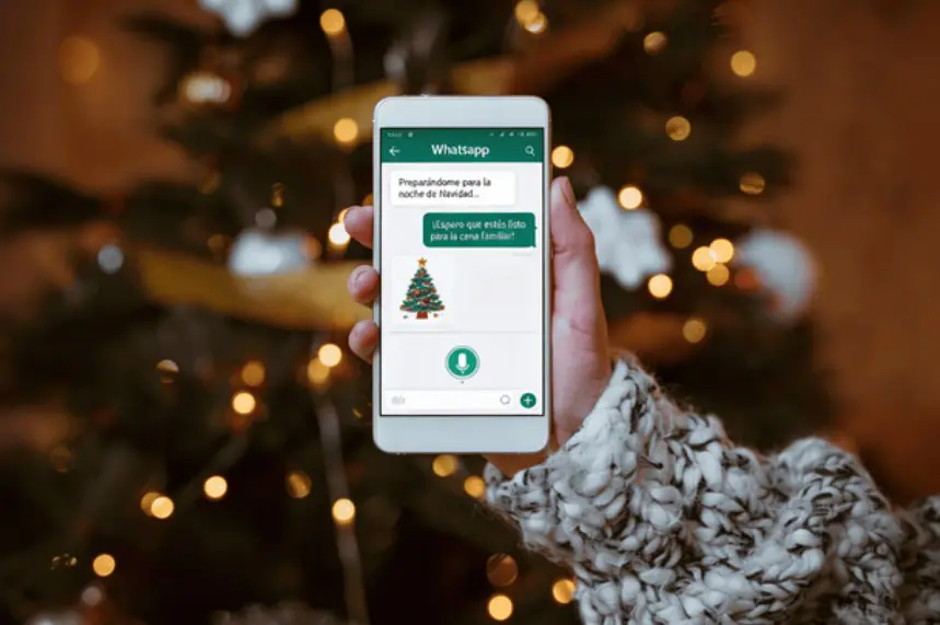 La navidad enmodo avión